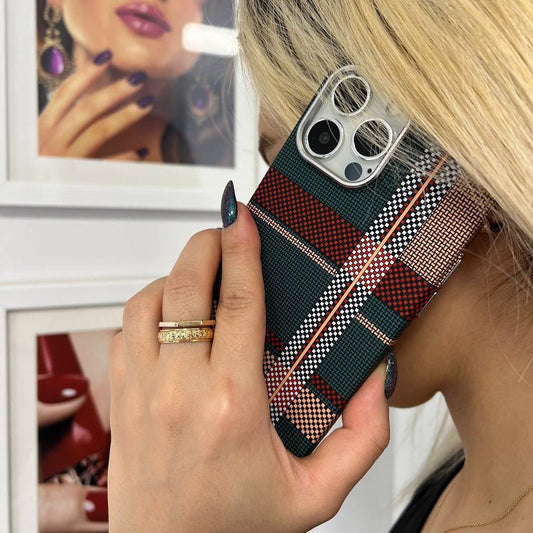 Ultimate Luminous Magnetic Fiber Case - Olive iPhone
